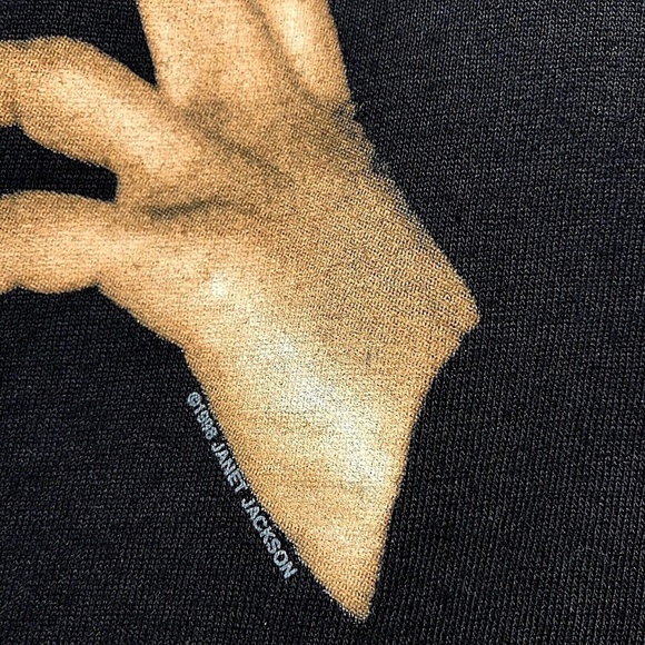 RARE! VINTAGE! Janet Jackson 1998 The Velvet Rope Tour T-Shirt LARGE - Picture 4 of 7